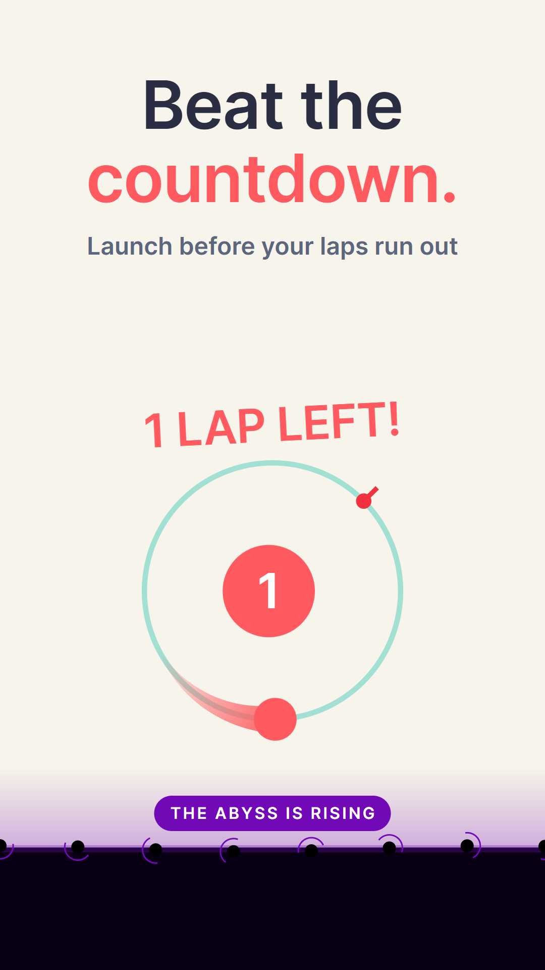 Beat the lap countdown